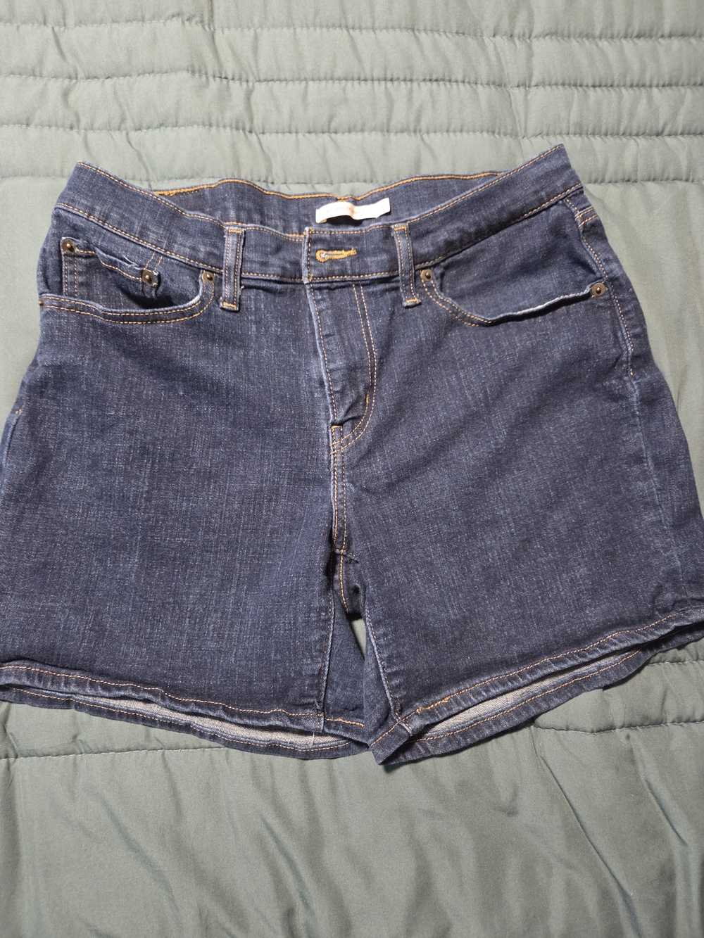 Levi's Dark Blue Denim Jean Shorts
